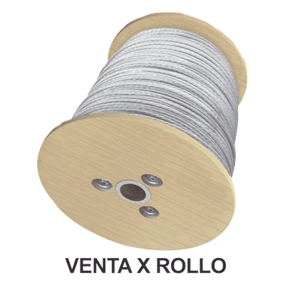 Rollo o carrete de 1500 Metros de Retenida de 1/4" de Alta Resistencia, Galvanizado clase A.