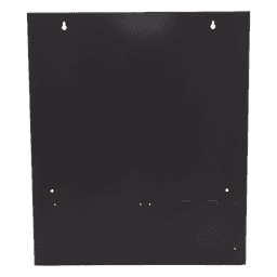 Caja posterior de 2 niveles para gabinete de panel contra incendio NOTIFIER, acero calibre 16, color negro