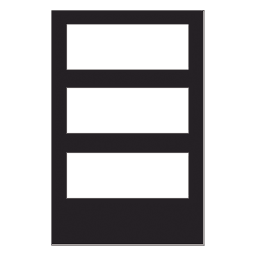 Puerta con ventana de 3 niveles para gabinete de panel contra incendio NOTIFIER, acero calibre 16, color negro