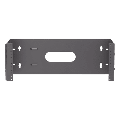 Rack Abierto de Instalación en Pared con Bisagras, Profundidad de 159 mm, 19 in de Ancho, 4 UR, Color Negro