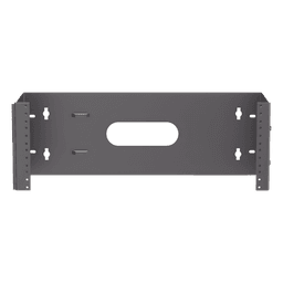 Rack Abierto de Instalación en Pared con Bisagras, Profundidad de 159 mm, 19 in de Ancho, 4 UR, Color Negro