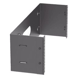 Rack Abierto de Instalación en Pared con Bisagras, Profundidad de 159 mm, 19 in de Ancho, 4 UR, Color Negro