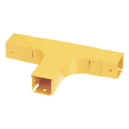 Accesorio en T Horizontal, Con Ángulos a 90º, Para Canaletas FiberRunner™ 2X2, Color Amarillo