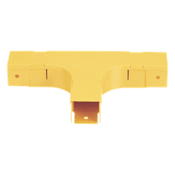 Accesorio en T Horizontal, Con Ángulos a 90º, Para Canaletas FiberRunner™ 2X2, Color Amarillo