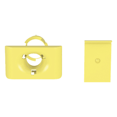 Accesorio de Salida a Tubo De 1.5 in (38 mm), Para Canaletas FiberRunner 4X4, 6X4, o 12X4, Color Amarillo