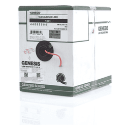 Bobina de 152 Metros (500 Pies) de Alambre / 2 x 16 AWG / Riser / Blindado / Tipo FPLR / Color Rojo / Para Aplicaciones en Sistemas de Detección de Incendio y Sistemas de Evacuación