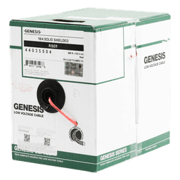Bobina de 152 Metros (500 Pies) de Alambre / 4 x 18 AWG / Riser / Blindado / Tipo FPLR / Color Rojo / Para Aplicaciones en Sistemas de Detección de Incendio y Sistemas de Evacuación