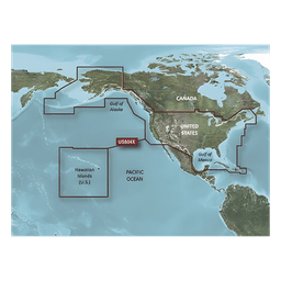 Mapa HXUS604X todas las costas de EE.UU y las costas del oeste de Canada.