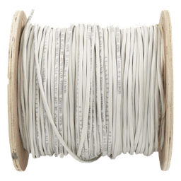 Carrete de 152 Metros (500 Pies) de Cable / 2 x 16 AWG / Blindado / Plenum / Color Blanco / Para Aplicaciones de Audio, Seguridad y Control