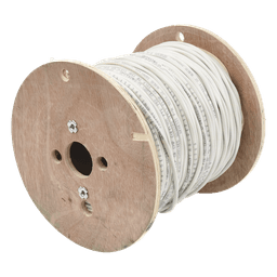 Carrete de 152 Metros (500 Pies) de Cable / 2 x 16 AWG / Blindado / Plenum / Color Blanco / Para Aplicaciones de Audio, Seguridad y Control