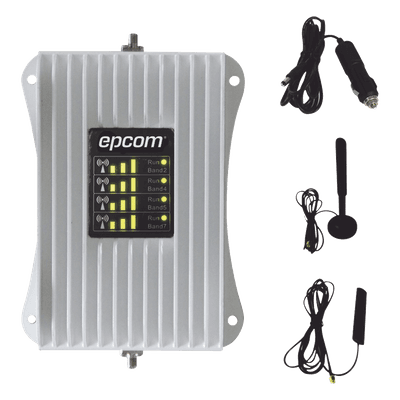 KIT Amplificador de Señal Celular Para Vehículo/ Soporta y Mejora la Señal Celular 5G, 4G LTE/ Múltiples Operadores, usuarios y dispositivos/ Ideal para Vehículo tipo Camioneta, Pick up o Sedán.