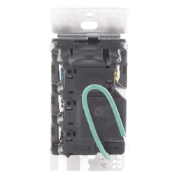 Apagador electrónico Sunnata de encendido y apagado, 8 A en iluminación y motores de 1/4 HP a 120 V, requiere neutro, color negro Midnight satinado, para sistema RadioRA 3