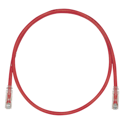 Cable de Parcheo TX6, UTP Cat6, 24 AWG, CM, Color Rojo, 4.57 Metros (15 Pies)