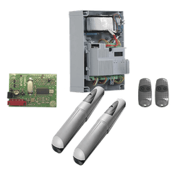 Kit de operadores para puertas abatibles / Hasta 5 m (16.4 ft) / 400 kg por hoja / IP44 / 110V