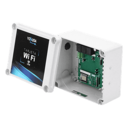 Modulo WIFI LITE con gabinete para uso en Energizadores YONUSA / Aplicación sin costo / Botón de Pánico/ 1 Salida Propósito General