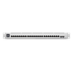 UniFi Switch Empresarial Capa 3 de 24 puertos PoE 802.3af/at (12 puertos 2.5G y 12 puertos 1G) + 2 puertos 1/10G SFP+, 400W, pantalla informativa
