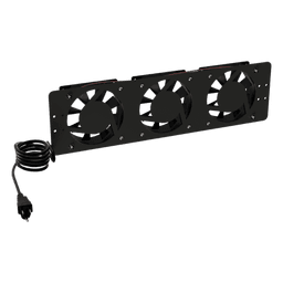 Kit de 3 Ventiladores 110 Vca (12 x 12 cm) con Clavija para Gabinete de Piso