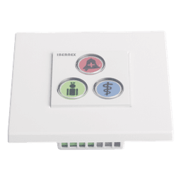 Modulo de 3 Botones iluminados para habitación de Hospital / Alarma / Cancelar y Código Azul / BUS RS485 / Compatible con NX0019/B, NX1021 Y NX0015
