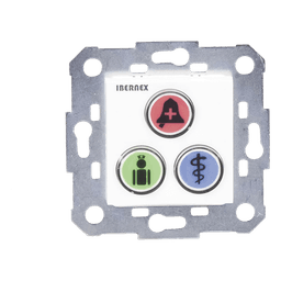 Modulo de 3 Botones iluminados para habitación de Hospital / Alarma / Cancelar y Código Azul / BUS RS485 / Compatible con NX0019/B, NX1021 Y NX0015