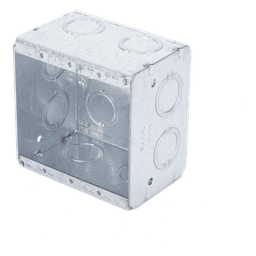 Caja Multigang de 2 Gangs/ Profundidad de 2-1/2 Pulgadas (6.35 cm)/ 12 Entradas de 1/2 - 3/4 Pulgadas (1.27 - 1.91 cm)