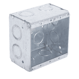 Caja Multigang de 2 Gangs/ Profundidad de 2-1/2 Pulgadas (6.35 cm)/ 12 Entradas de 1/2 - 3/4 Pulgadas (1.27 - 1.91 cm)