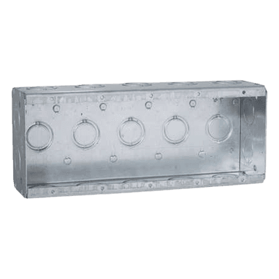 Caja Multigang de 5 Gang / Profundidad 2 1/2" / 19 Entradas 1/2"-3/4".