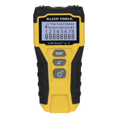 Tester  de Cable LAN Scout™ Jr. 2/ Para: Prueba aprobada/ Error de Cableado/ Falla de Circuito Abierto o Cortocircuito/ Par Dividido/ Blindaje.