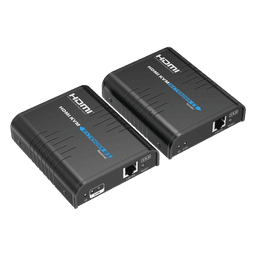 Kit extensor KVM (HDMI y USB) hasta 120 metros | Resolución 1080P @ 60 Hz | Soporta STP y UTP CAT6 | Soporta Switch Gigabit para control KVM múltiple | Soporta hasta 253 receptores | Transmite el Video y Controla tu DVR vía USB
