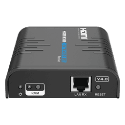 Receptor Compatible para Kits TT373KVM4.0 | Resolución 1080P @ 60 Hz | Soporta STP y UTP CAT6 | Control IR | Compatible con Switch Gigabit para control KVM múltiple.