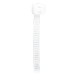 Cincho de plástico, Color Natural, 4.8 x 200 mm, Ideal para sujeción de cables (Bolsa con 100 piezas) 