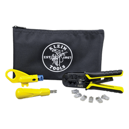 Kit de Instalación de cable UTP con Estuche (Desforrador + Ponchadora + Ponchadora 110).