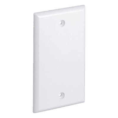 Placa de Pared Ciega Universal, Material ABS, Color Blanco