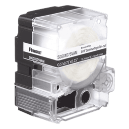 Casete de 200 Etiquetas Autolaminadas de 25.4 x 38.1 mm (1 x 1.5 Pulgadas), para Cables de 3.1 a 7 mm (0.12 a 0.28 Pulgadas) de Diámetro, Área de Impresión Color Blanco