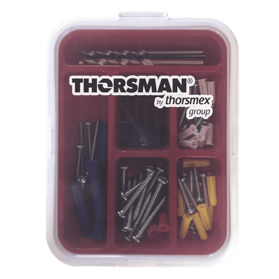Kit para Sistemas de Fijación en Concreto, Taquetes con doble expansión y guía incluida para fácil instalación (104 piezas)