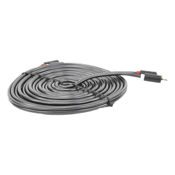 Cable de Audio 2 RCA Macho a 2 RCA Macho / 5 Metros (16.40 Pies) / Color Negro / Alta Calidad / Anillos de Goma para Asegurar un Agarre Firme al Instalar o Quitar el Cable
