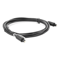 Cable Óptico Toslink (S/PDIF) de Alta Calidad para Audio Digital / 3 Metros (9.84 Pies) / Tapa de Protección / Dolby 7.1 Canales / Diseño Durable / Plug & Play / Color Negro