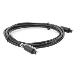 Cable Óptico Toslink (S/PDIF) de Alta Calidad para Audio Digital / 3 Metros (9.84 Pies) / Tapa de Protección / Dolby 7.1 Canales / Diseño Durable / Plug & Play / Color Negro