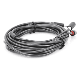 Cable Adaptador de 3.5mm Macho a 2 RCA Macho / 5 Metros (16.40 Pies) / Color Gris / Blindaje Múltiple / ABS / Alta Calidad