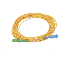 Jumper de Fibra Óptica Simplex, Monomodo, con Conectores SC/UPC-SC/APC, de 10 Metros (32.81 Pies)
