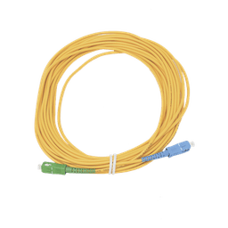 Jumper de Fibra Óptica Simplex, Monomodo, con Conectores SC/UPC-SC/APC, de 10 Metros (32.81 Pies)