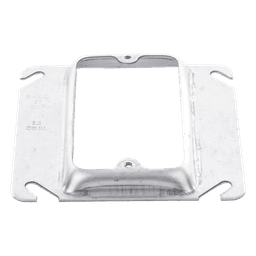 Sobretapa Cuadrada Galvanizada  de 4", realce de 1/2".