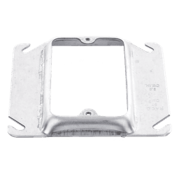 Sobretapa Cuadrada Galvanizada  de 4", realce de 1/2".