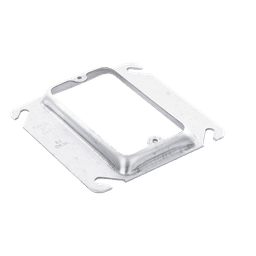 Sobretapa Cuadrada Galvanizada  de 4", realce de 1/2".