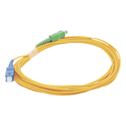 Jumper de Fibra Óptica Monomodo SC/UPC - SC/APC Simplex, Color Amarillo 5 Metros (16.40 Pies)