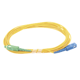 Jumper de Fibra Óptica Monomodo SC/UPC - SC/APC Simplex, Color Amarillo 5 Metros (16.40 Pies)