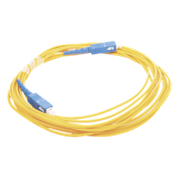 Jumper de Fibra Óptica Monomodo SC/UPC - SC/UPC Simplex, Color Amarillo, 5 Metros (16.40 Pies)