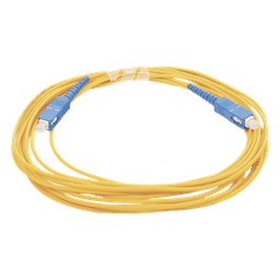 Jumper de Fibra Óptica Monomodo SC/UPC - SC/UPC Simplex, Color Amarillo, 5 Metros (16.40 Pies)