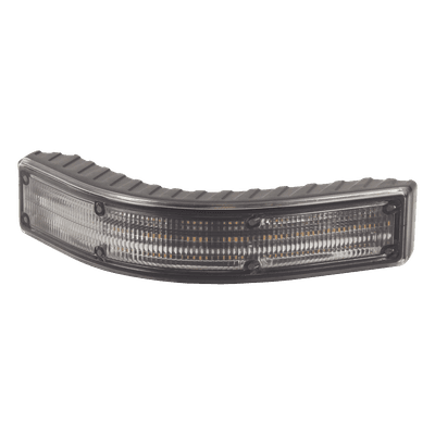 Luz direccional de esquina, 12 Led,12-24 Vcc, Lente transparente, ámbar/blanco