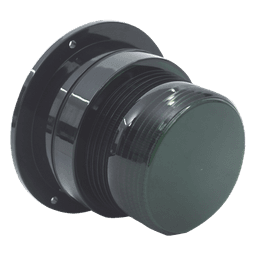 Burbuja Brillante de Larga Vida Útil, con 8 LEDs Color Verde, Domo Verde, 12Vcd
