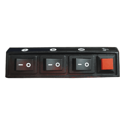 Switch de Control / 4 Interruptores / 12 VCC / 15 A / 104x55x33 mm / 4.09x2.17x1.30 in